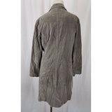 J. Jill Brushed Cotton Faux Suede Riding Jacket Short Coat Womens 8 Olive Tan