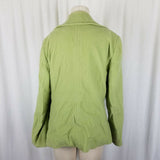 Tribal Wool Cashmere Double Breasted Peacoat Jacket Short Coat Womens 10 Green