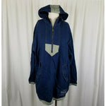 Pacific Trail Land Cruizer Hooded Pullover Cotton Canvas Jacket Womens XL Navy