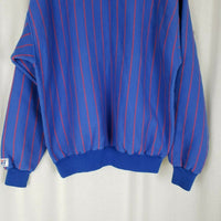 Vintage The Game 1925 New York Giants Pinstriped Pullover Sweatshirt DBL Collar