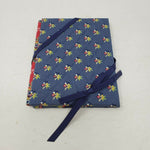 VERA BRADLEY Double Photo Quilted Fabric Bifold Picture Frame Emily Blue Retired