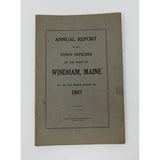 Annual Report Town Officers of Windham Maine January 1 1927 Cumberland County