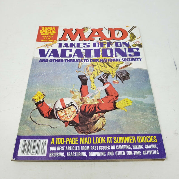 MAD MAGAZINE Takes off on Vacations Super Special Winter 1982 Vintage Idiocies