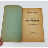Annual Report Town Officers of Windham Maine February 1 1914 Cumberland County