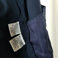 Talbots Stretch Button Up Heavyweight Shirt Lightweight Jacket Womens 8 Navy