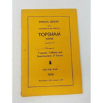 Annual Report Town Selectman of Topsham Maine Year Ending 1959 Cumberland County
