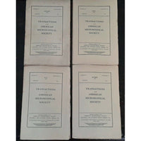 1927 Transactions of the American Microscopical Society Vol XLVI No 1-4 Booklets