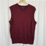 Nautica Luxury Performance Vneck Pullover Knit Sweater Vest Mens L Sleeveless