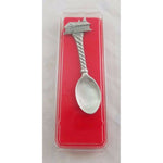 Miniature Decorative Souvenir Pewter Spoons Covered Bridge New England Silver