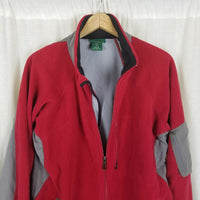 Vintage LL Bean Fleece Warm Up Windbreaker Jacket Mens LT Tall Full Zip Contrast