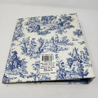 Vintage Target Blue Country French Toile Print Fabric Photo Album 3 Ring Binder