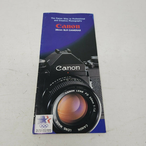 Canon SLR Cameras Color Catalogs Pamphlets Vintage Advertising Ephemera 35mm