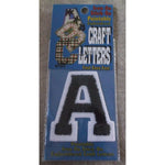 Letter A Iron Stick On Paintable Embroidered Craft Letters Joy S.A. USA 2" Tall