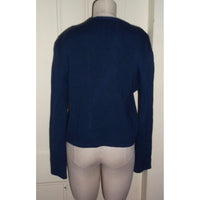 Acappella Tuxedo Jacket Santana Knit Sweater Jacket Womens 8 Canada Navy Blue