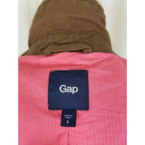 Gap Single Button Linen Brown Blazer Short Jacket Womens 2 Riding Equestrian