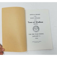 Annual Report Town Officers of Windham Maine January 31 1964 Cumberland County