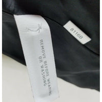 Ann Taylor Loft Petites Cropped Ruffled Tailored Black Wool Jacket Womens sz 6P