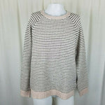 Banana Republic Knit Wool Blend Birdseye Crewneck Sweater Pullover Mens XL Tan