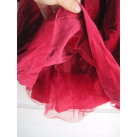 Gymboree 100% Silk Velvet Ribbon Tulle Flounce Party Holiday Dress Girls 6 2002