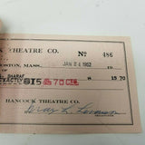 Hancock Theatres Boston 1951 Cancelled Bank Checks Deposit Slip Lot Strand Paper
