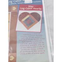 JoAnn Heartland Quilt Block May 1999 Log Cabin Hearts Vintage Sealed Limited Ed