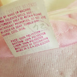 Vintage 1970s Bees & Jam Bubblegum Pink Lace Quilted Tie Sash Bath Robe Girls 8