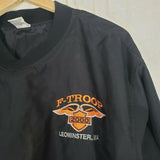 Harley Davidson F-Troop 2000 Leominster MA Pullover Nylon Shirt Jacket Mens sz L