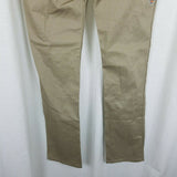 Dickies Girl 5 Pocket Classic Skinny Khakis Pants Womens Juniors 11 Tan Work