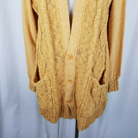 Evy's Tree The Chloe Curry Knit Long Sweater Cardigan Coat Womens 1X Coatigan