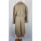 Misty Harbor Cape Top All Weather Cotton Belted Tie Sash Trench Coat Womens 14