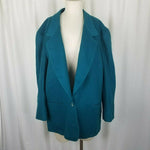 LL Bean Petites Wool Cashmere Boyfriend Style Blazer Jacket Womens 20P Plus Size