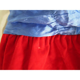 Vintage KLL Red White & Blue Velvet Satin Lace Patriotic Dress USA Girls 5