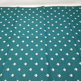 P.S. Designs Fabric Fan Print Turquoise or Teal Blue Pink White Material 3 Yards