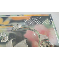 Mikasa Walther Glass West Germany Crystal Canapé Tray Server Maria Spring Medley