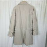 Stafford Insulated 3/4 Length All Weather Car Coat Mens M Zip Out Wool Liner Tan