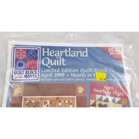 JoAnn Heartland Quilt Block of the Month April 1999 Hearts in Flight Sealed Kit