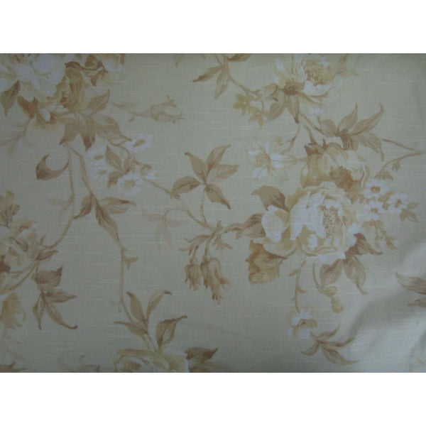Robert Allen Floral Roses Yellow Gold Upholstery Drapery Fabric 9+ Yards at Home