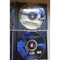 Lot of 4 PC Games Diablo II Expansion Set Starcraft Expansion Set Computer Video