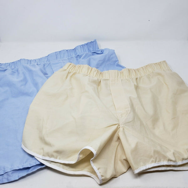 Vintage Manhattan Drop Seat Contour Cut Boxers Shorts Underwear Mens 36 USA 2 pr