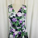 Talbots x Oprah Magazine Hydrangea Fit & Flare Twirl Dress Womens 4P NWT $189