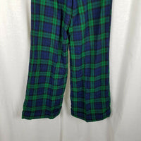 Vintage Montgomery Wards Vegan Wool Plaid Slacks Pants Womens 11 12 Bell Bottoms