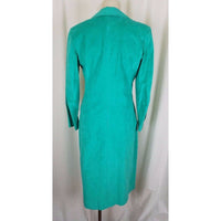 Samuel Roberts Peter Hatsi Androu Green Vegan Suede Brushed Dress Womens 10 USA