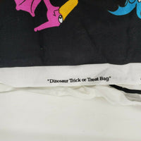 Terror-Saurus Fabric Panel Glow in the Dark Vintage Dinosaur Trick or Treat Bag