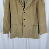 Vintage Structure Urbanwear Camel Corduroy Sport Coat Blazer Jacket Mens L