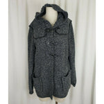 Gerard Darel Hooded Wool Toggle Knit Sweater Jacket Cardigan Coatigan Womens 3 L