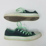 Converse All Star Ox Navy Blue Mint Green Lo Top Fashion Sneakers Shoes Womens 9