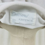Gossard Artemis Velour Maxi Zip Up Robe Housedress Womens 16 70s Colorblock MCM