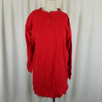 LL Bean River Drivers 2 Double Layer Wool Thermal Henley Shirt Womens M Vintage