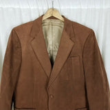 Vintage LeBaron California Clothes Blazer Skinner Ultra Suede Jacket Mens 42R