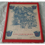Los Caracoles 1964 Winery Restaurant Framed Print Picture Ad Barcelona Spain